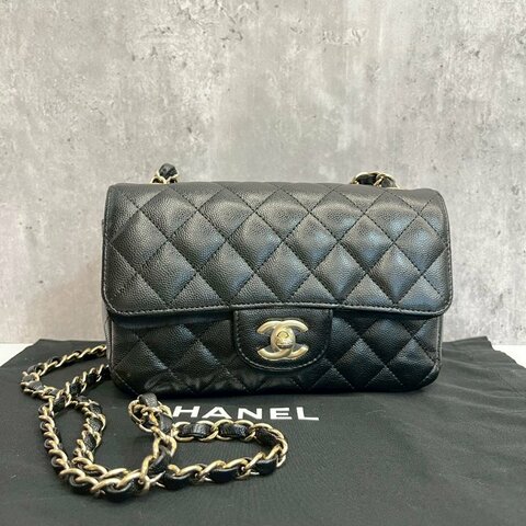 Chanel CF20 黑金荔枝牛 完整雷標23開