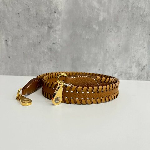 Hermes Tressage金棕金釦