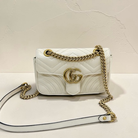 莉亞精品♡ Gucci 馬夢22白金 二手美包