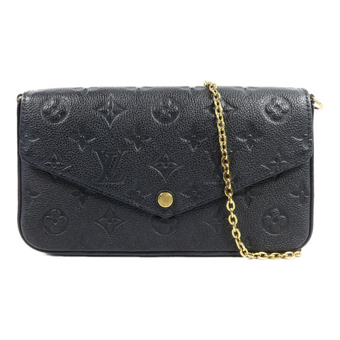 LOUIS VUITTON Monogram Empreinte Felicie Pochette鏈帶肩背袋