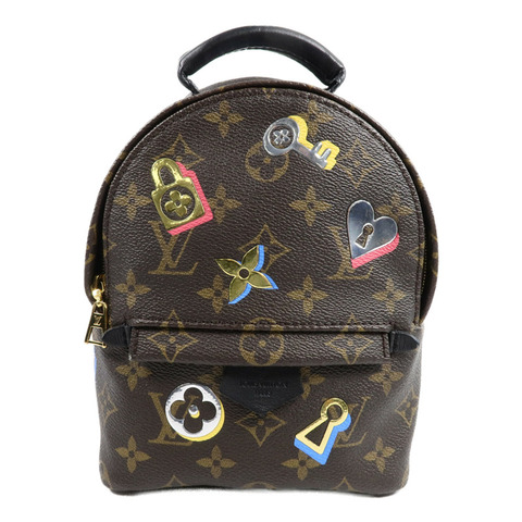 LOUIS VUITTON Monogram Palm Springs Mini ""Love Lock""背包
