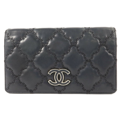 CHANEL 羊皮皮革Long Bifold Wallet長錢包