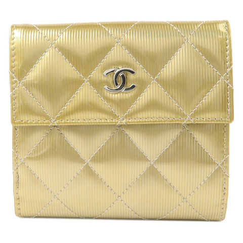 CHANEL 漆皮皮革Bifold Wallet錢包