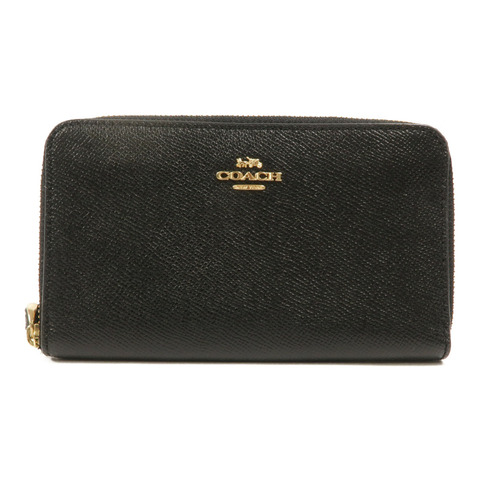 COACH 牛皮皮革Zip Around Wallet長錢包
