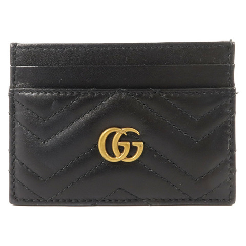 GUCCI 牛皮皮革GG Marmont Card Holder卡片套
