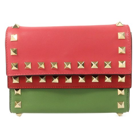 Valentino 牛皮皮革Rockstud Wallet錢包