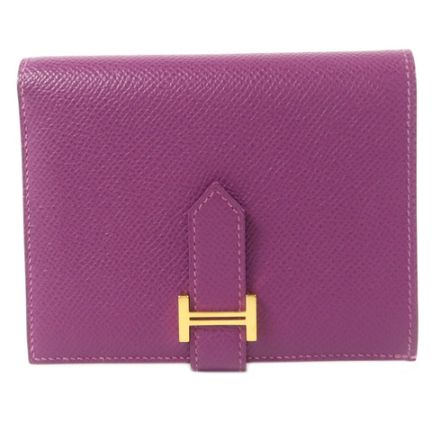 HERMES Epsom皮革Bearn Wallet錢包Anemone