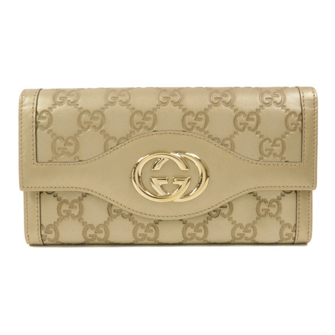 GUCCI 牛皮皮革Interlocking G Long Wallet長錢包