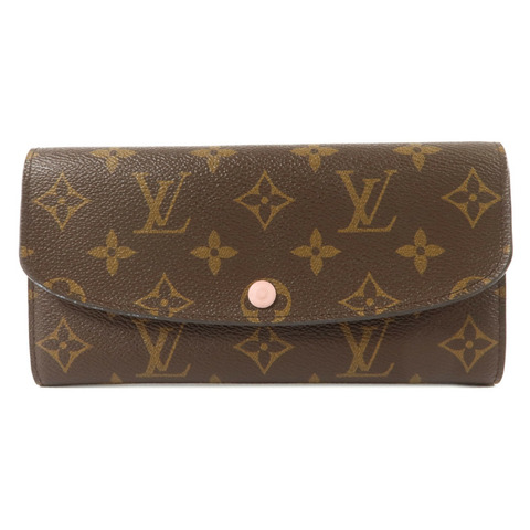 LOUIS VUITTON Monogram Emilie金扣長錢包