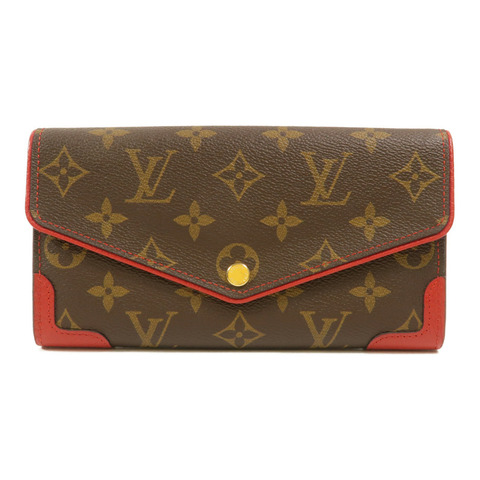 LOUIS VUITTON Monogram Sarah Retiro金扣長錢包