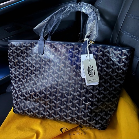 goyard Artois 深藍色拼皮拉鍊款 小號