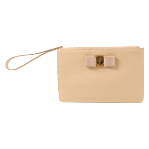 Salvatore Ferragamo 牛皮皮革Vara Bow Pouch小袋