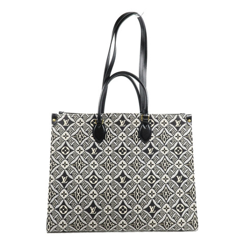 LOUIS VUITTON Monogram Jacquard Since 1854 OnTheGo GMLOUIS VUITTON LV 2 Way Bag Monogram Jacquard Since 1854 OnTheGo GM M57207 Canvas金扣手挽肩背兩用袋