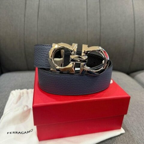 💎Han's house精品服飾💎Salvatore Ferragamo 菲拉格慕 雙面 皮帶 寬3.5CM