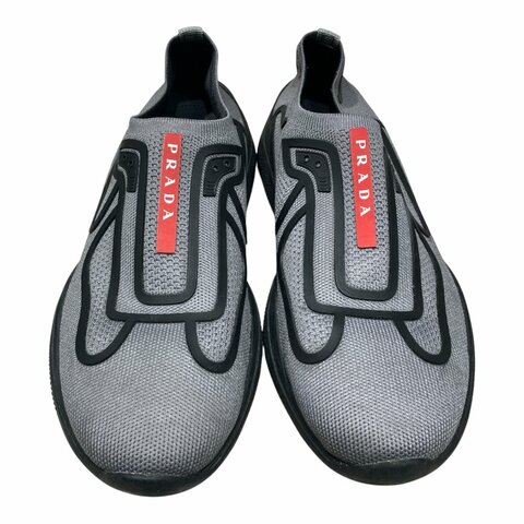 PRADA 普拉達 Prada America's Cup Slip-on  針織一腳蹬襪套休閒鞋 UK11