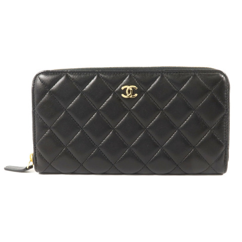 CHANEL 羊皮皮革Zipper Long Wallet長錢包