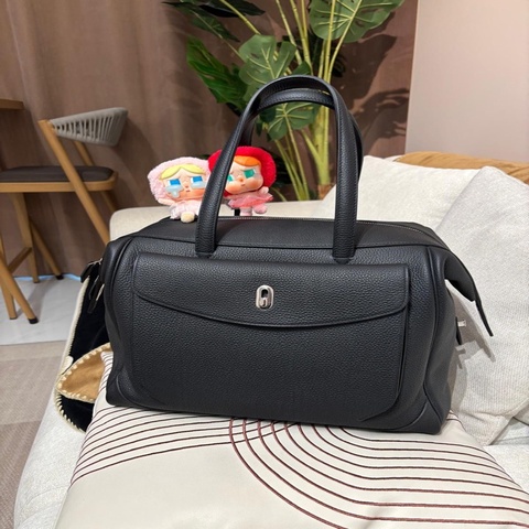 HERMES Wallago Cabine 35 Stamp A 89 Noir Togo Calfskin