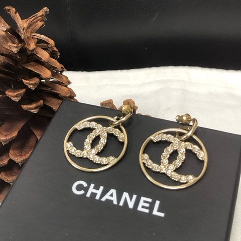 【撿漏價Full Set適合送禮👍🏻全網最便宜💫】Chanel/香奈兒 經典雙C Logo 耳飾 保值款