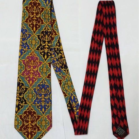 Gianni Versace 近全新 100%蠶絲 義大利製領帶