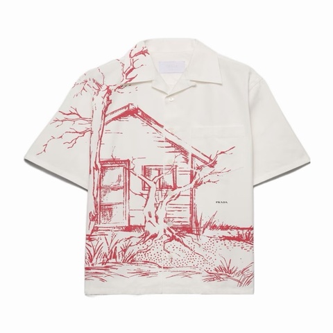 Prada 男士 短袖襯衫XS S M L XL XXL碼