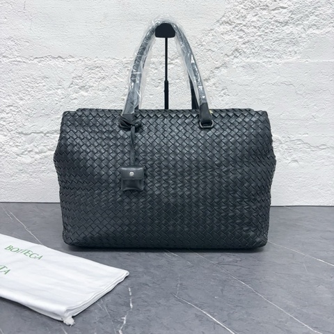 Bottega Veneta 葆蝶家 黑色編織大號托特包 尺寸：40*26*23