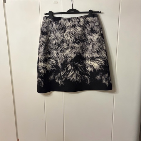 Fendi 羊毛加絲混紡及膝裙