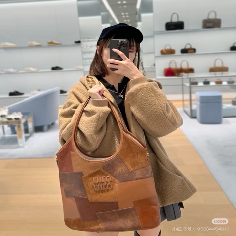 【威選精品｜Miu Miu IVY 拼皮托特包】