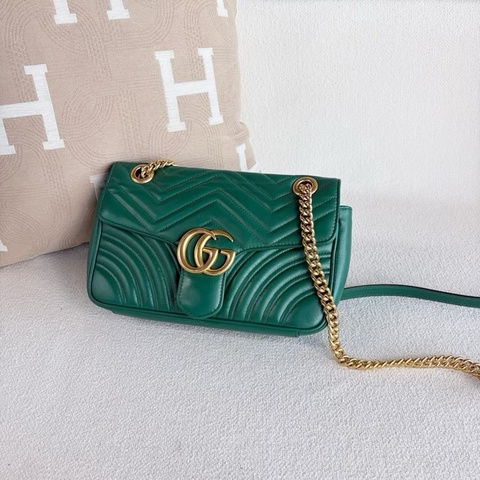 【威選精品｜Gucci GG Marmont 26 鏈條包】