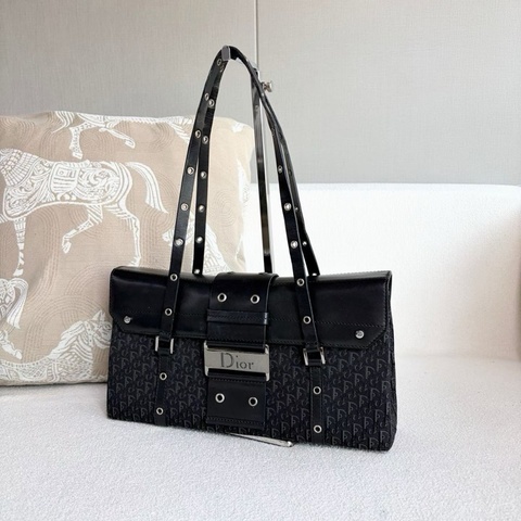 【威選精品｜Dior 黑色老花 Punk 盒子包】