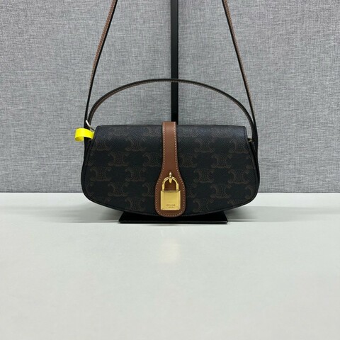 99❤️ CELINE/賽琳 老花鎖頭包，單肩腋下手提包
