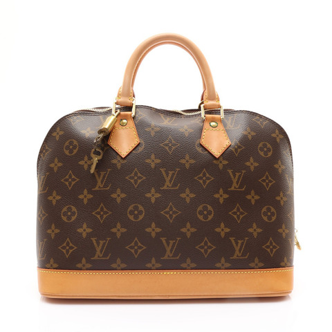 棕色 原花帆布 Alma PM 手提包【LOUIS VUITTON LV 路易威登】 M51130