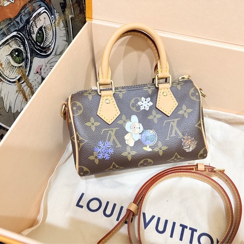 私物超賠售🔥超甜價格🙌🏻 LV nano speedy芯片款❄️2025年限定款M15330💫官網8萬1買不到了