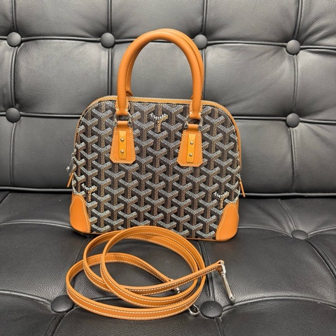 高雅德/Goyard 戈雅Vendôme 棕色老花手提包斜背包