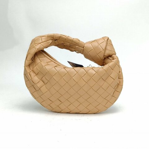 BOTTEGA VENETA JodieMini28手提奶茶色牛皮肩背包