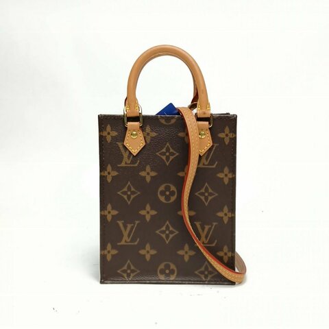 LOUIS VUITTON PETITSACPLAT琴譜包老花PVC肩背包