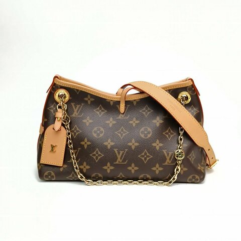 LOUIS VUITTON CARRYALLBB老花PVC金扣晶片肩背包