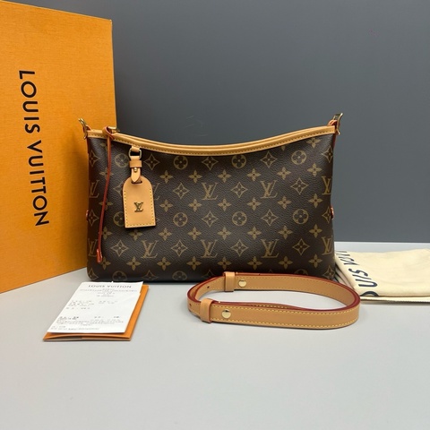 LV路易威登 老花橫版Carryall East West單肩斜挎包