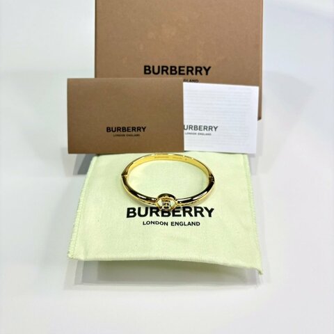 BURBERRY TB金色圓環手環