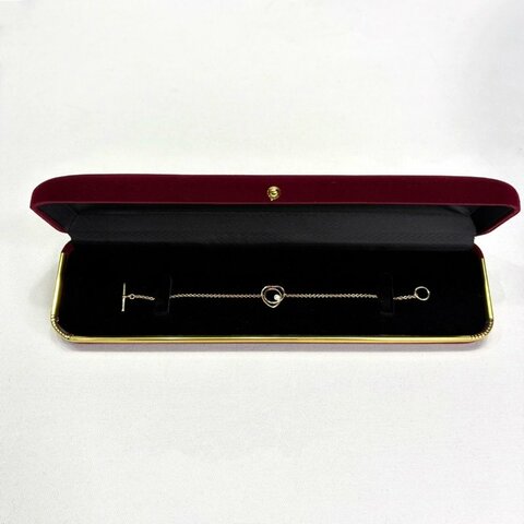 HERMES Vertige Coeur 18K單鑽心形手鍊