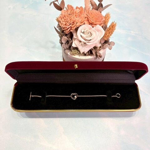 HERMES Vertige Coeur 18K單鑽愛心手鍊