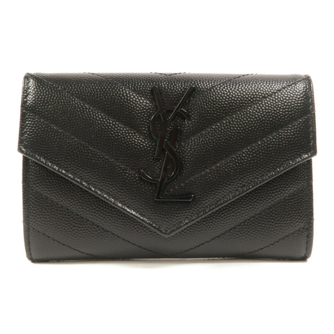 SAINT LAURENT 牛皮皮革Small Envelope Wallet錢包