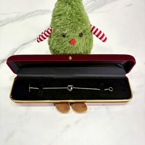 HERMES Vertige Coeur 單鑽18K心形手鍊