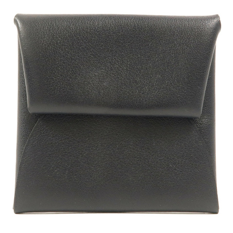 HERMES Swift皮革Bastia零錢包Noir