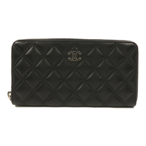 CHANEL 羊皮皮革Zipper Long Wallet長錢包