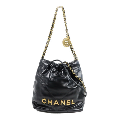 CHANEL 牛皮皮革C22 Mini手挽肩背兩用袋