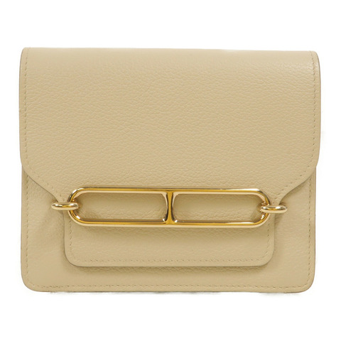 HERMES Evercolor皮革Roulis Slim手拿包Beton