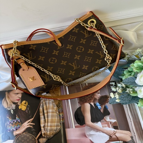 CarryAll BB Monogram 塗層帆布迷你二用鍊包 M13014