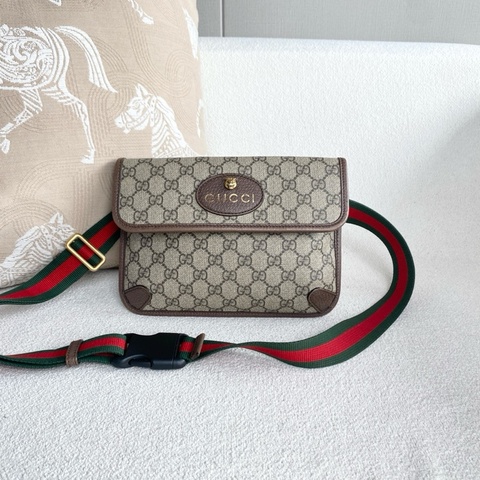 🌷裸包優惠！ Gucci 古馳 虎頭老花腰包