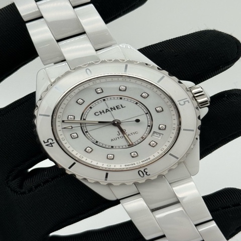Chanel香奈兒J12系列H5705，新款透底！2024年保卡 38表徑，12鑽