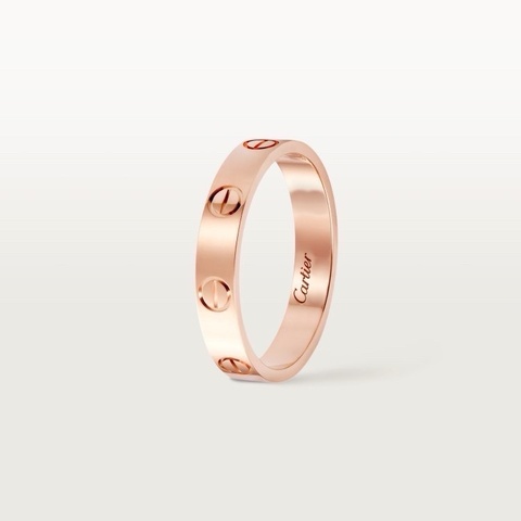 【震撼撿漏價👍🏻全網最便宜💫】Cartier/卡地亞  玫瑰金 Love戒指 窄版 圈號52
